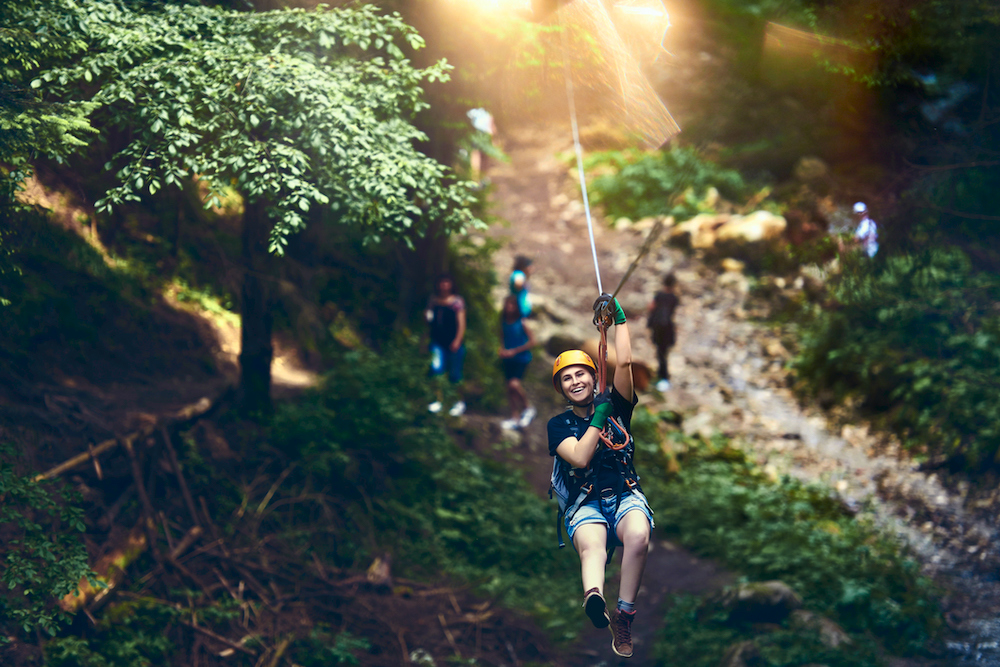 zip lining